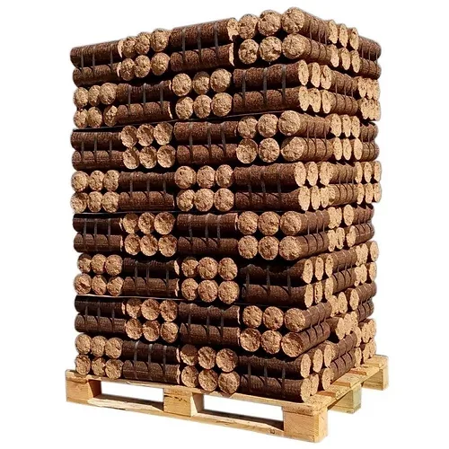 Lisované drevo 70 % tvrdé + 30 % mäkké drevo / polpaleta 480 kg alebo paleta 960 kg