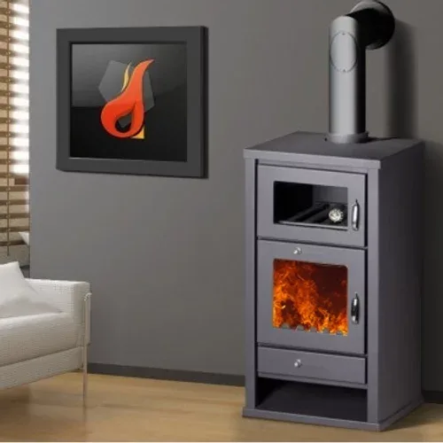 Kachle na drevo BELLEZA DELUXE F 16 kW s rúrou na pečenie