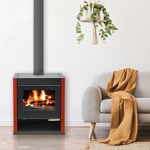 Kachle na drevo BELLEZA RUBIN Lux 21 kW – červené