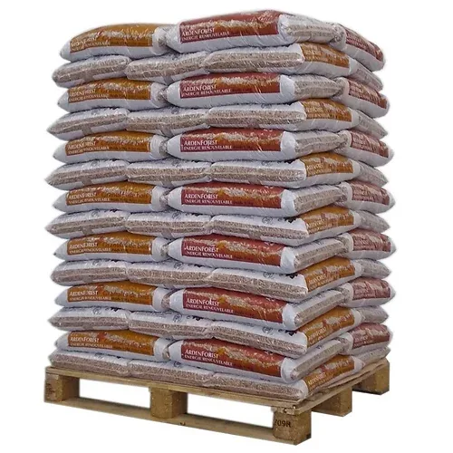 Drevené pelety Ardenforest DINplus a PEFC / paleta 1 050 kg (70 × 15 kg)
