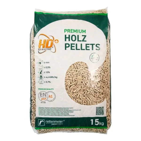 Drevené pelety Rettenmeier Energy Wood Premium ENplus A1 / paleta 1 050 kg